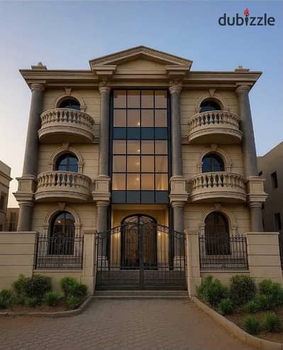 Apartment for sale 235 m in Yasmine 8 Villas on the northern Teseen Street directly in front of Petro Sport Stadium semi-finished repeated floor in the best location in New Cairo