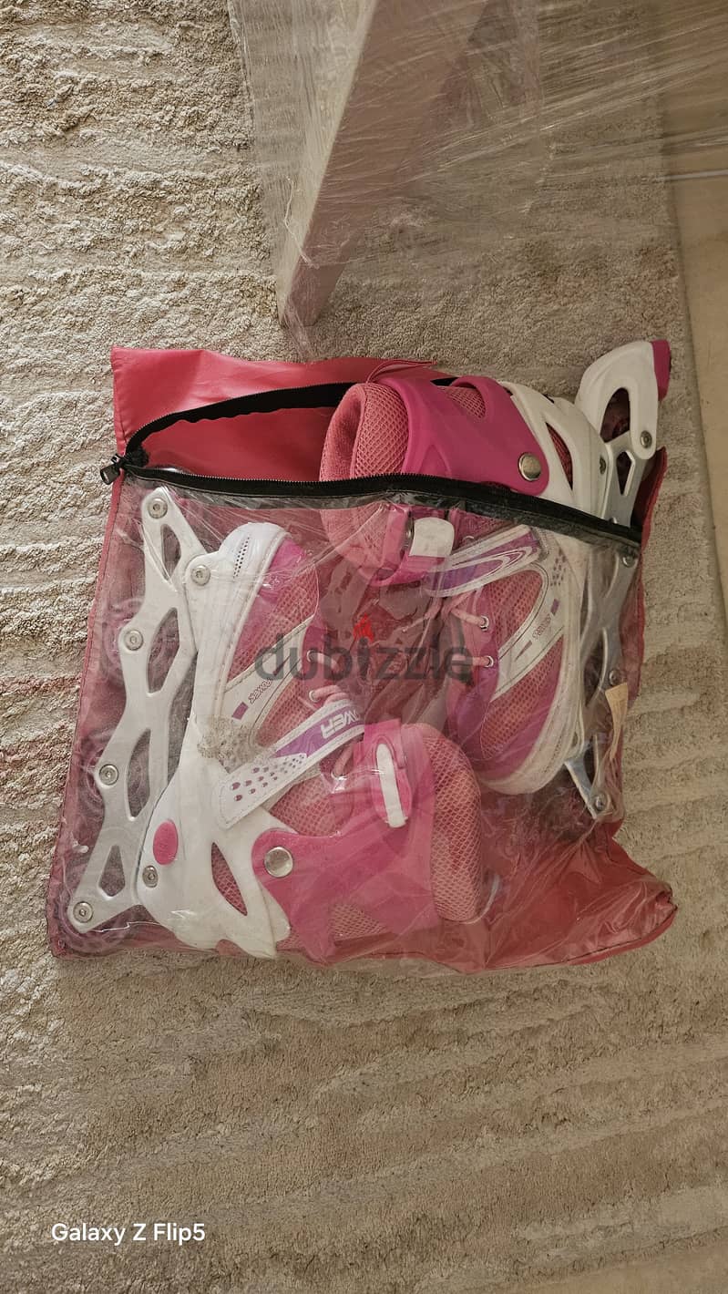 Pink skates 1