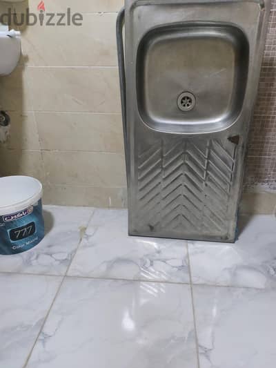 حوض مطبخ ستانلس 50X100