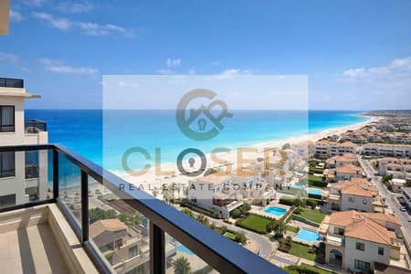 شالية متشطب بالتكيفات صف اول علي البحر  للبيع في اقوي لوكيشن في قلب الساحل + اطول فترة سداد في الماركت| Fully finished chalet with ACS, first-row