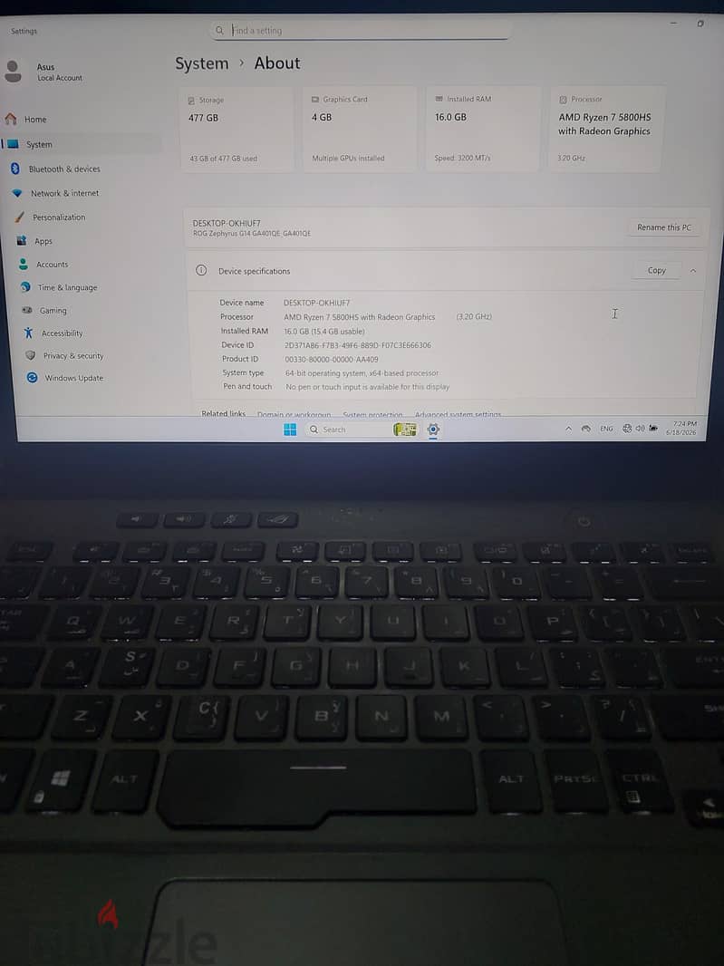 ASUS ROG Zephyrus G14 2