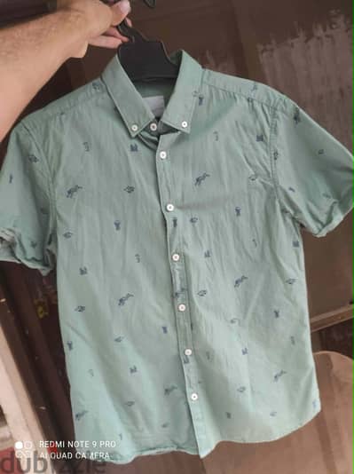 STEEL&JELLY green cotton shirt