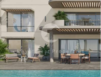 For Sale  Chalet Sea View Fully Finished With ACs ,kitchen Cabinets By 5% DP ( First Launch)
