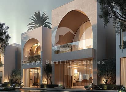 شاليه كاملة الإطلالة على البحر ومشطبة بالكامل مع دفعة أولى منخفضة