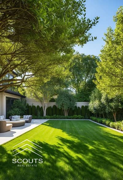 Apartment with garden 256 sq m for sale at half price Fully finished ultra super lux in Talala New Cairo next to Sodic East and Al Burouj Compound