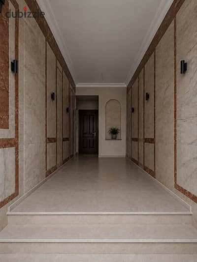 North-facing apartment, ready for immediate handover, located next to Al Marasem. It features full utilities and amenities and is very close to North