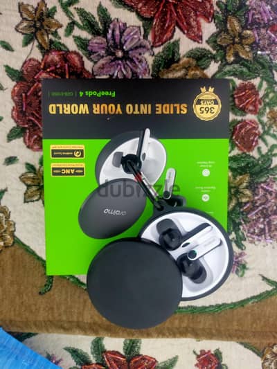 سماعة أوريمو Oraimo FreePods 4 بحالة ممتازة بالعلبة وجراب الحماية