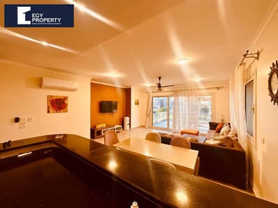 سينيور شاليه مفروش بالكامل للبيع 366sqm في بالم هيلز هاسيندا باي - الساحل الشمالي