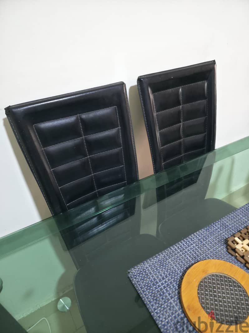 Dinning table  used with  6 chairs 5