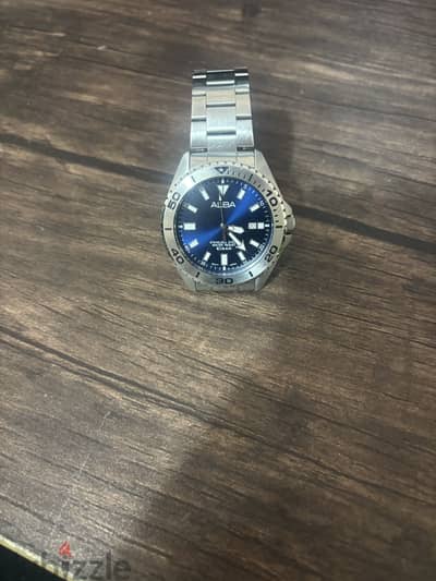 ALBA Men's Hand Watch ACTIVE Stainless Band, Blue Dial AS9Q43X1