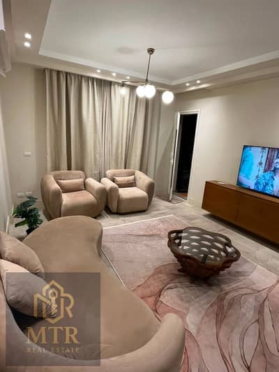 Seize the best opportunity to rent a fully furnished apartment in one of the most beautiful apartments in Al Rehab, featuring a private garden and spe