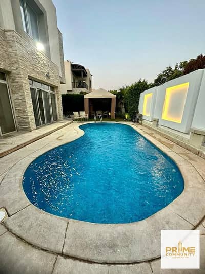 Villa for Rent  Fully finished and furnished with private swimming pool in Allegria Sodic west , Beverly Hills  Zayed city