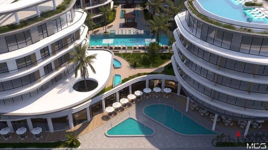Off-Plan 47 m2 Pool-View Studio in Al Ahyaa