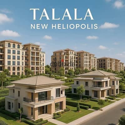للبيع شقة Super luxury Finished في نيو هليوبوليس بالتقسيط عل15 سنه كمبوند طلاله  For Sale Finished Apartment in New Heliopolis in Talala Compound.