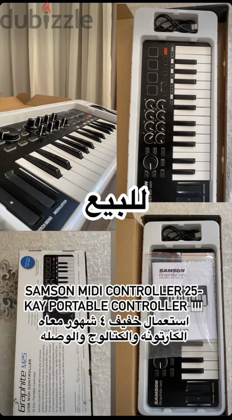 Samson midi controller 25-Kay portable controller  6