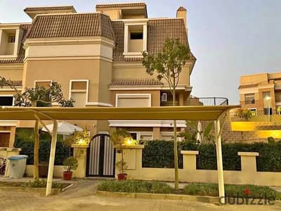 للبيع اخر كورنر اس فيلا بالتقسيط علي 12 سنه في كمبوند سراي بجوار مدينتي بخصم 54%  . S Villa for sale in Sarai Compound, next to Madinaty