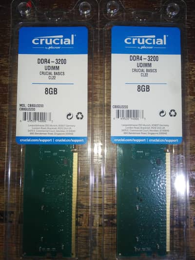 رامات كروشال DDR4 8GB للكمبيوتر