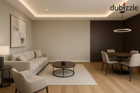 Studio apartment for sale in Livin Compound, 77 sq m, with a 10% down payment, in El Shorouk, directly on the Suez Road, opposite Madinaty.