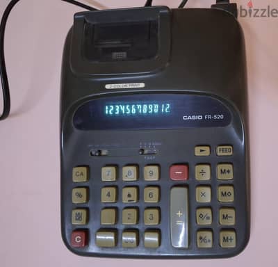 آلة حاسبة كاشير كاسيو Casio FR-520 أصلية
