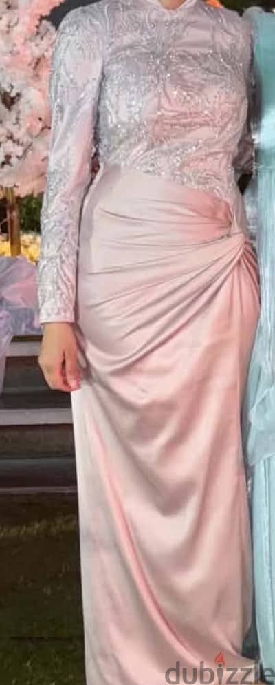 Soiree dress rose gold