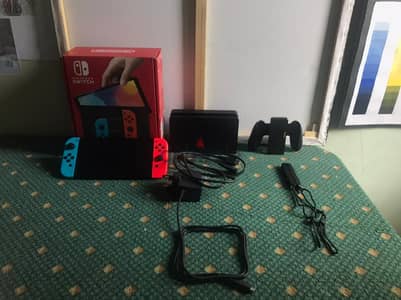 نينتيندو سويتش oled مع لعبة the legend of zelda breath of the wild