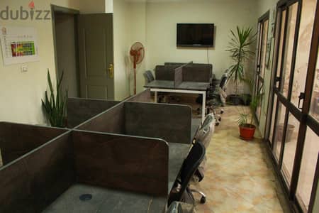 ورك ستيشن 6 مكاتب مع 6 كراسي