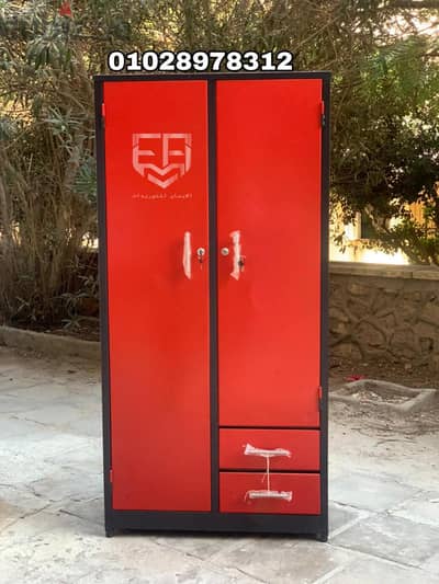 دولاب صاج محمل ٢ ضلفة ٢ كالون ب ٢ درج