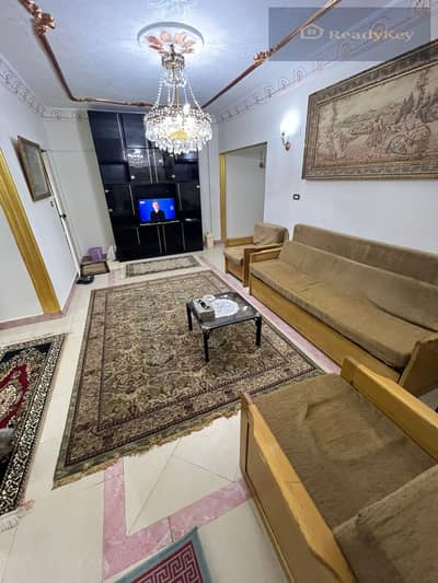 Furnished apartment ready for rent near Al-Nasr Club and Court Square   A very distinctive apartment in a chic and upscale tower, ready to live in immediately and fully equipped with everything necessary.  3 large rooms