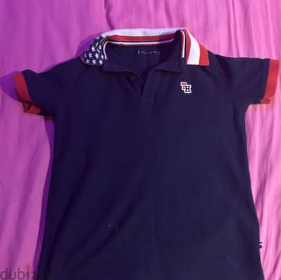 Tommy Hilfiger Navy Blue Polo Shirt