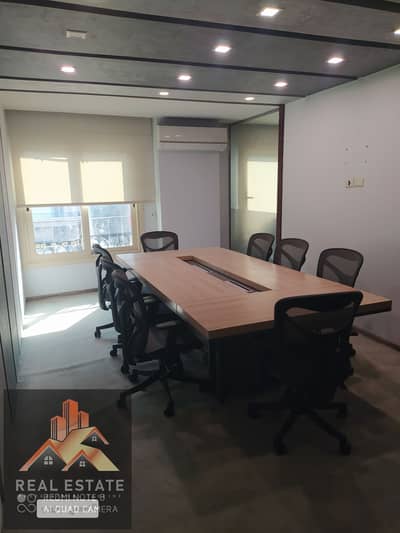 For rent, furnished office on Omar Ibn Al-Khattab Street, Heliopolis, Egypt