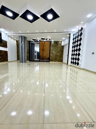 Office of 195 square meters, ground floor, special finishes for Al-Yasmeen villas