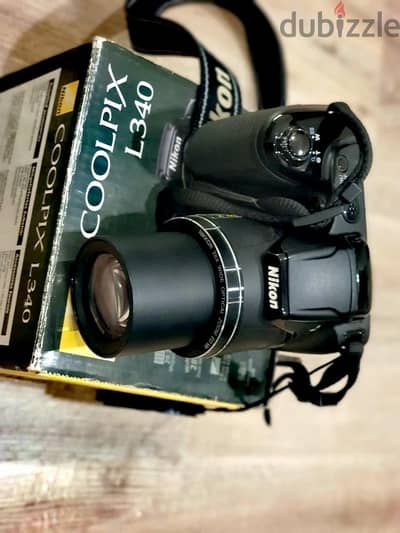 فررصةكاميرا فيديو و تصوير ديجيتال وارد الكويتNikonCoolpix L340 زوم 28x