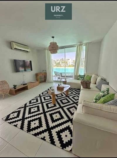 First-row lagoon & sea view chalet, fully finished with ACs panoramic location 35% discount near Marassi Modon The Med  DOSE