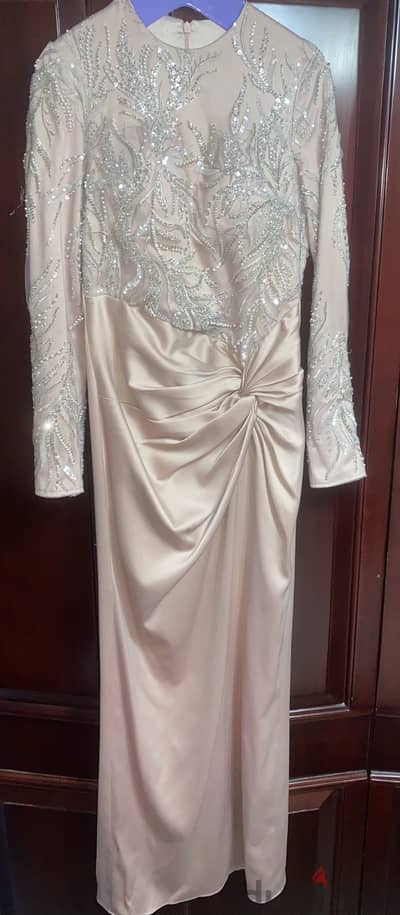 Soiree dress rose gold