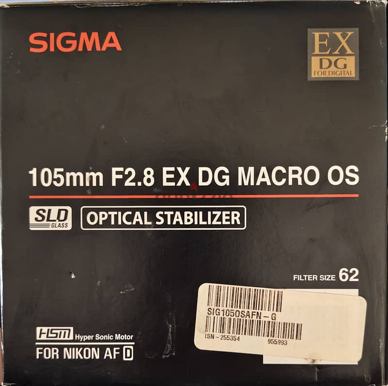 Sigma Macro Lens 105mm 1