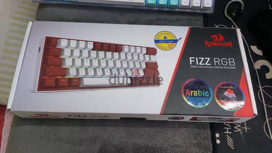 Keyboard Redragon Fizz K617 Red Swappable Switches \ كيبورد ريدراجون