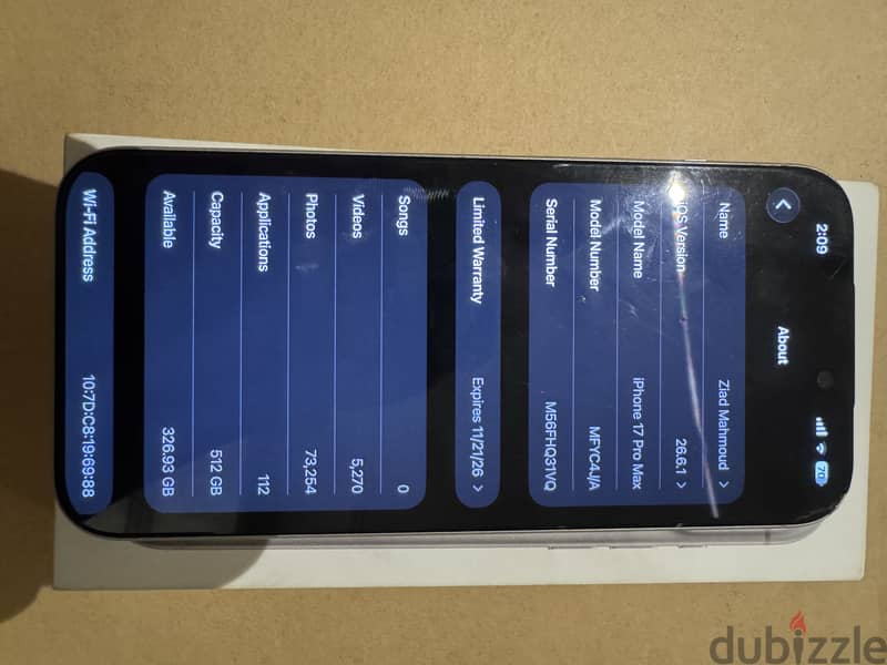 iPhone 17 Pro Max 512gb 8