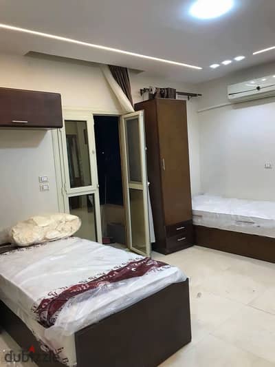  Studio Double for rent in the finest neighborhoods of October! An exceptional housing opportunity that cannot be compensated – comfort and relaxation without additional burdens! Strategic location: Neighborhood Two | Block 7 | Behind Nawal University directly (steps from all services, transportation, and vital places