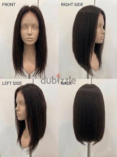 Natural Human Hair Bob Wig Sleek Dark Brown