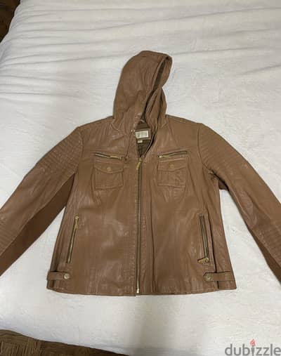 Leather jacket michael kors