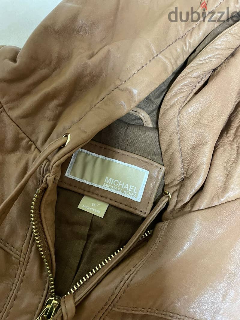 Leather jacket michael kors 1