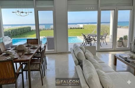 first row in sea villa ready to move now finished+furnished with ACS marina +north coast