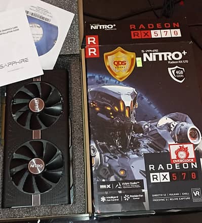 كارت Rx570 4gb sapphire nitro oc