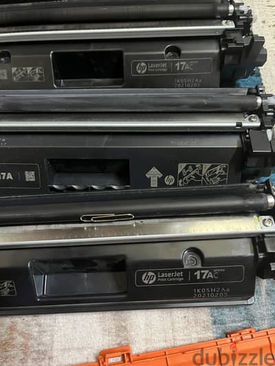 : 10 كارتريدج HP 17A أصلية مستعملة + HP 19A