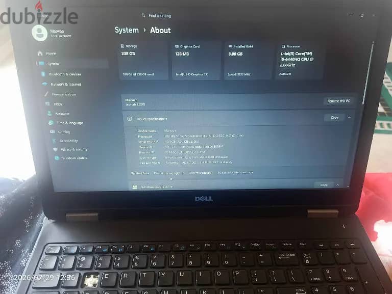 laptop Dell latitude 5570 2