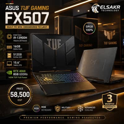 Asus Tuf Gaming Fx507 i9-13900H RTX 4060 8GB 140W 