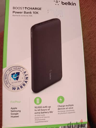 باور بانك belkin استخدام مرتين فقط