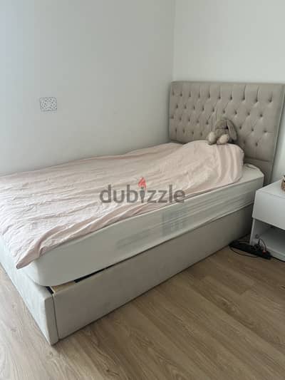 Beige bed