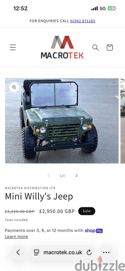 Willys mini jeep 150cc