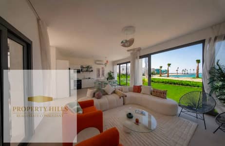 Ground chalet with garden for sale, fully finished, sea view from all rooms, installments without interest Ground chalet with garden for sale, fully finished, sea view from all rooms, installments without interest